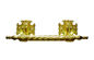 معدن الزنك النعش مقابض معدنية ملحق جنازة 30 X 9.5cm ذهبي اللون شريط تابوت zamak