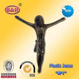 البلاستيك يسوع الصليب والصليب نموذج &quot;JP1&quot; حجم الديكور 13 × 15cm جنازة
