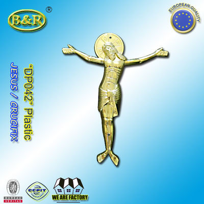 جودة  Casket Plastic Decoration Coffin Lid Jesus Ref No DP042 size 22x26.5cm plastico cristo jesus مصنع