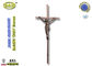 الزنك سبيكة الصليب zamak crucifix / التابوت الديكور D051 إيطاليا جودة اللون البرونزي